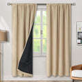 BGment Beige Blackout Curtains for Living Room 84 Inch Length 2 Panels Set by BGment