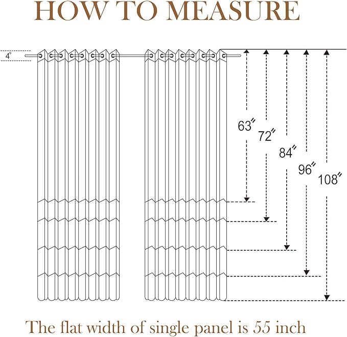 L.Z.E Olive Green Light Filtering Curtains 72 Inch Length 2 Panels Set Privacy - Image 6