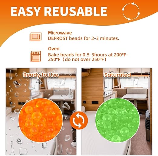 2X 1000 Gram Reachargeable Silica Gel Beads - Image 3