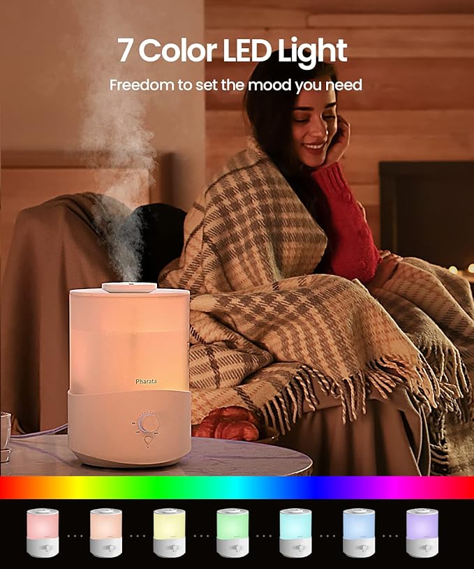 Humidifiers for Bedroom Large Room, 2.5L Cool Mist Humidifier - Image 7