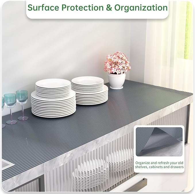 Shelf and Drawer Liner for Kitchen Cabinet, Non-Adhesive 24in x 360in - Image 5