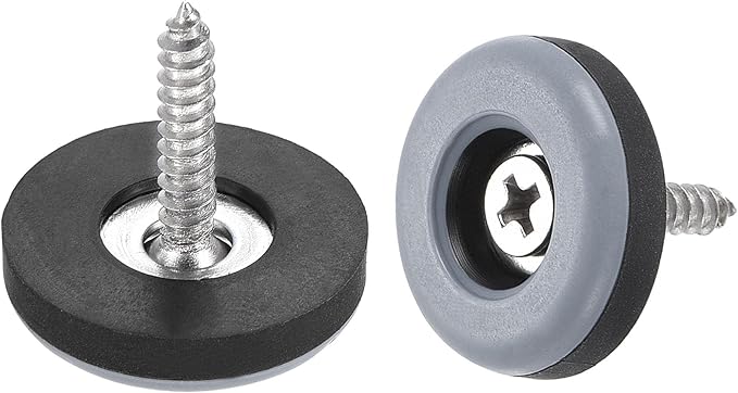 uxcell 22mm Furniture Feet Slider Glides Screw-in Chair Leg Protector Pads PTFE by uxcell