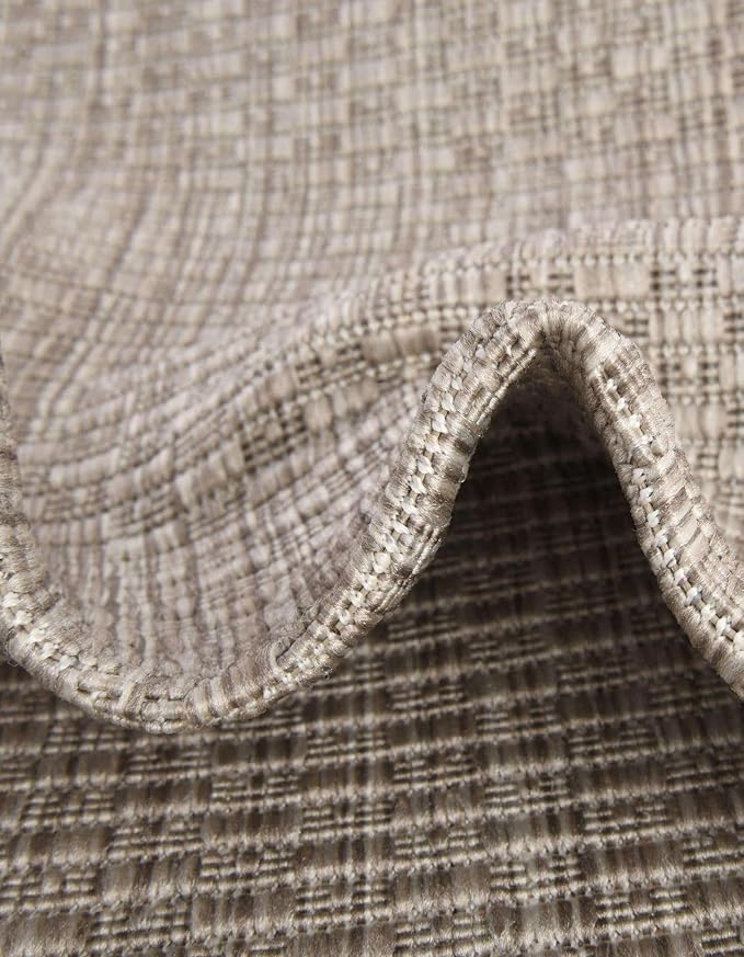 Unique Loom Outdoor Solid Collection Area Rug - Image 6
