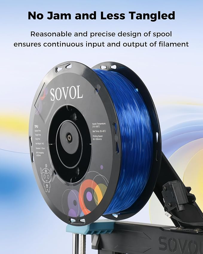 Sovol TPU Filament 1.75mm, 95A Soft TPU Flexible 3D Printer Filament - Image 4