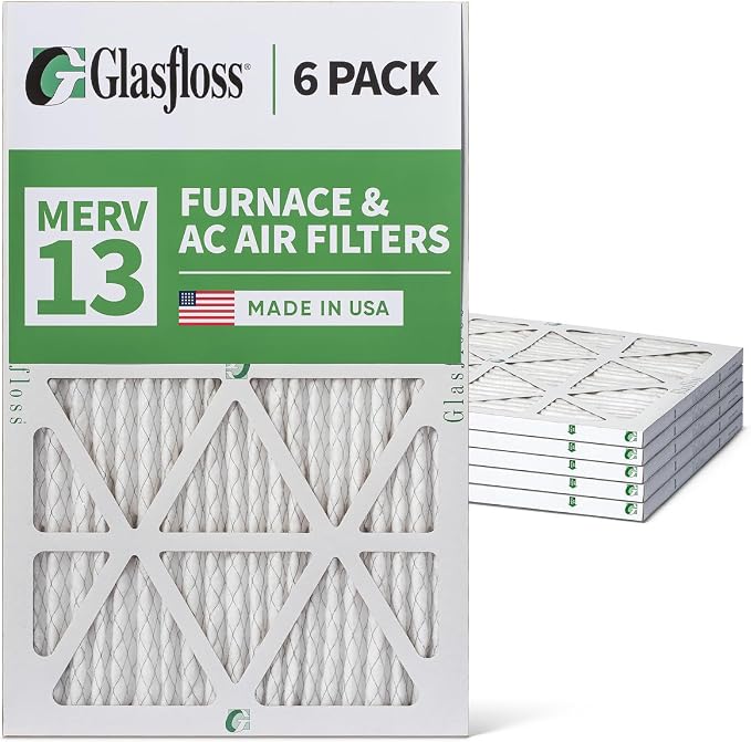 Glasfloss 12x20x1 MERV 13 AC & Furnace Air Filters. Box of 6. Actual Size: - Image 5