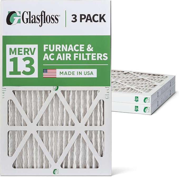 Glasfloss 16x25x2 MERV 13 AC & Furnace 2" Depth Air Filters. Box of 3. Actual - Image 5