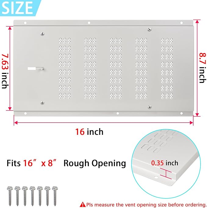 Foundation Vent Cover for Crawl Space, Crawl Space Vent Cover for Garage Attic - Image 2