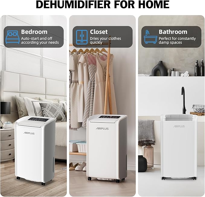AIRPLUS 4, 500 Sq.Ft 70 Pint Dehumidifier - Image 8
