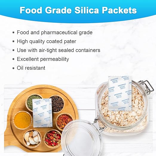 Moisture Absorbers – 20 Gram 70 Packs Silica Gel Packets - Image 4