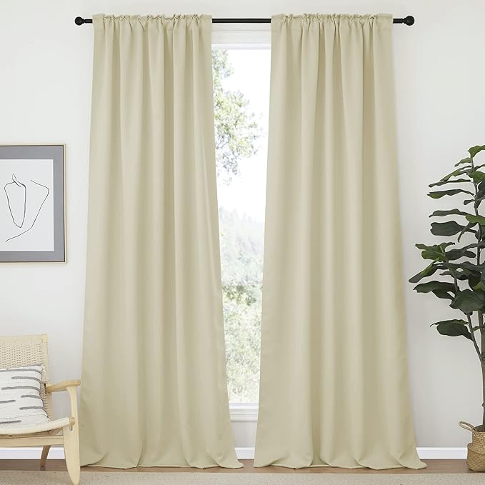 NICETOWN Bedroom Blackout Curtain Panels - Image 2