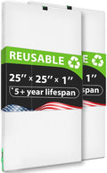 REair 25x25x1 Air filter Pro Kit, Washable and Reusable Air Filter 25x25x1 by Reair
