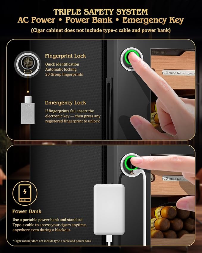 Electric Cigar Humidor Cabinet - Image 4