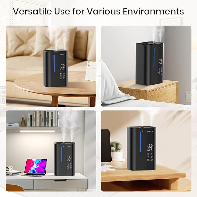 5L Cool Mist Humidifiers for Bedroom Large Room, Top Fill Ultrasonic Smart Air - Image 7