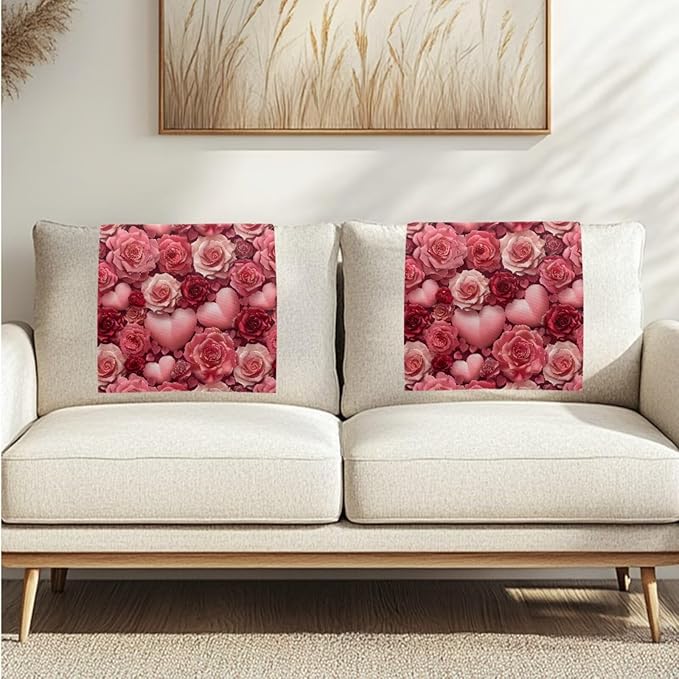 Valentine's Rose Headrest Cover - Image 7