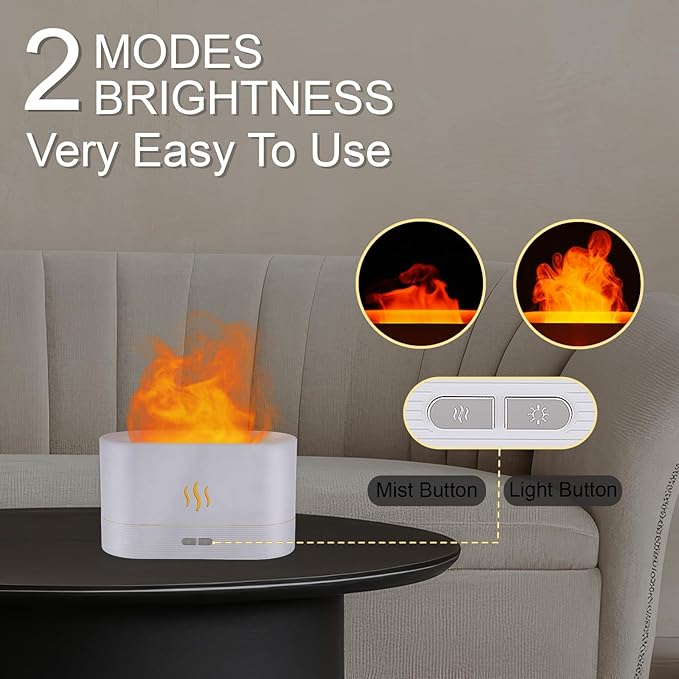 Essential Oil Diffuser, Flame Air Humidifier - Image 4