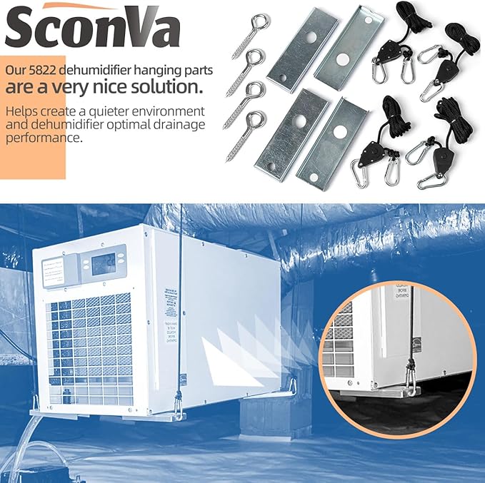 5822 Dehumidifier Hanging Kit for AprilAire Crawl Space, Whole-House - Image 7