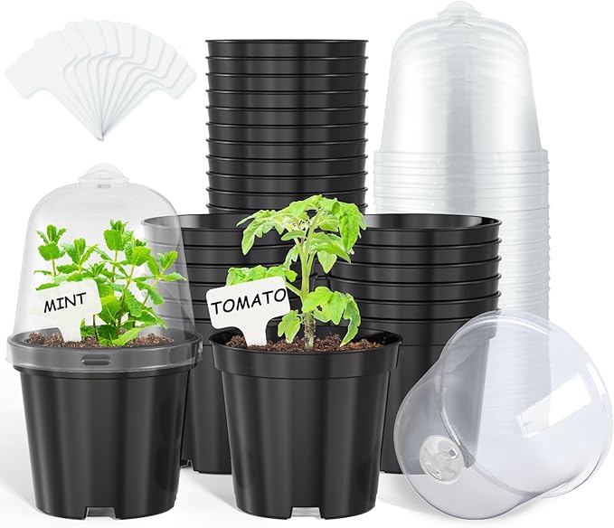 homenote Nursery Pots for Plants, 4 Inch Plant Pot for Planting by HOMENOTE