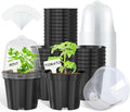 homenote Nursery Pots for Plants, 4 Inch Plant Pot for Planting by HOMENOTE