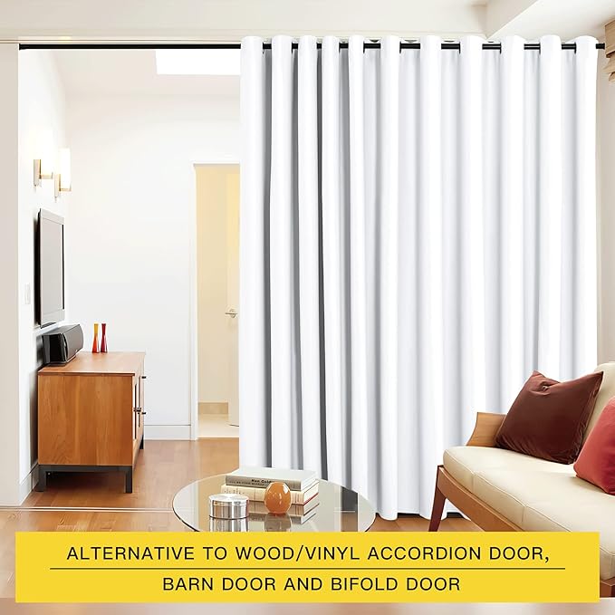 NICETOWN Closet Door Heavy Curtain, Room Dividers Shade Screens Partitions - Image 2