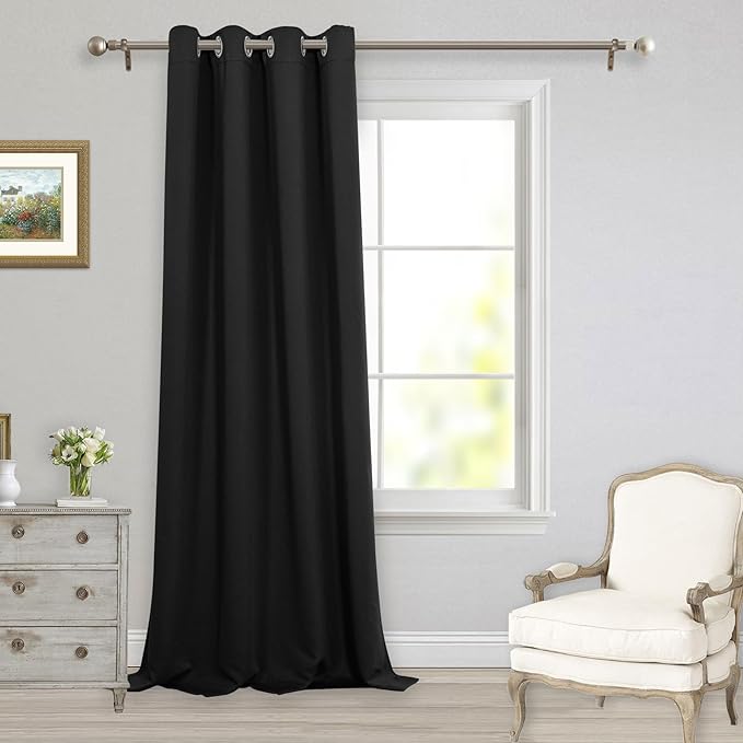 MYSKY HOME Black Curtains Blackout Curtains - Image 8