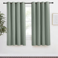 NICETOWN Blackout Greyish Green Curtain 68 inch Length by NICETOWN