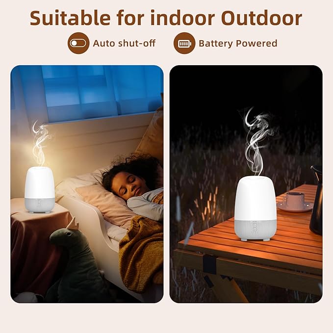 150ML Rechargeable Battery Operated Essential Oil Diffuser, Portable Cordless - Image 5