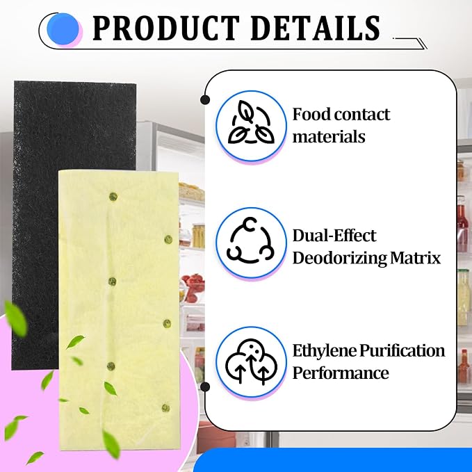 6 Pack Refrigerator Air Filter for Frigidaire PureAir PK-2 Produce Keeper Plus - Image 4