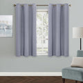 MYSKY HOME Grey Curtains for Boys Room Blackout Curtain for Bedroom Kitchen by MYSKYHOME