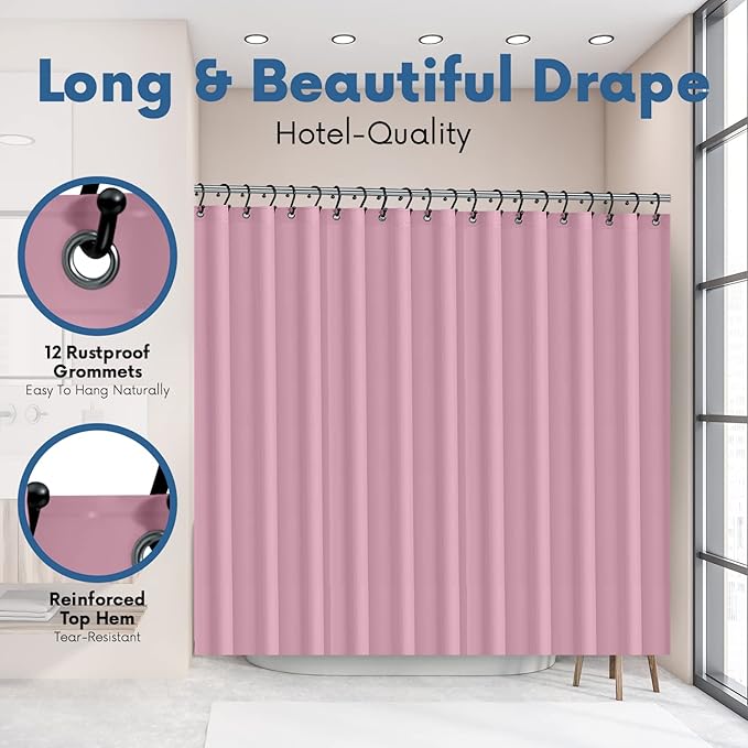 Premium Shower Curtain Liner, 6G PEVA Shower Curtain - Image 5