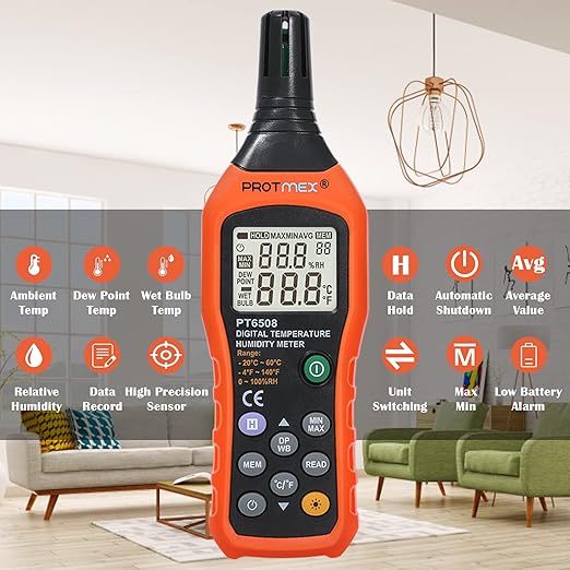 Protmex Digital Temperature Humidity Meter, Thermometer Hygrometer - Image 5