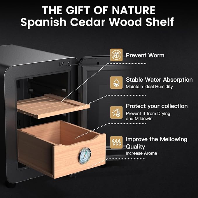 KingChii 8L Electric Cigar Humidors - Image 4