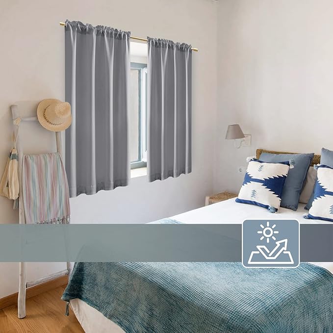 Light Grey Curtains 42 Inch Length - Image 5