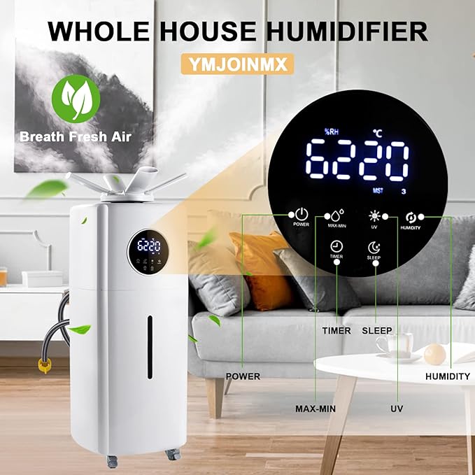 Commercial Industrial Humidifier Whole House Humidifier 6Gals Water Tank Max - Image 3