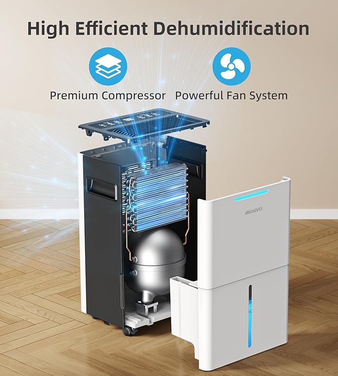 1500 Sq. ft Dehumidifier for Basement and Large Room, 21 Pints Dehumidifiers - Image 3
