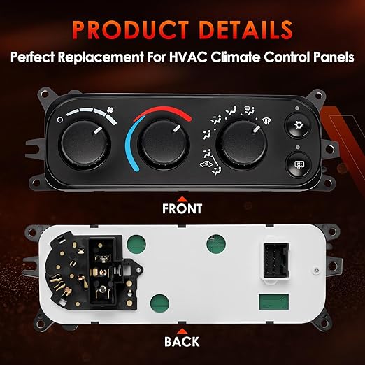 599-212 HVAC Control Module A/C Heater Climate Panel Switch Compatible - Image 5