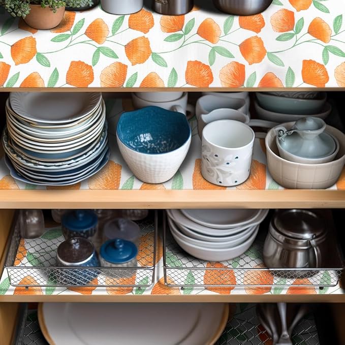 12" W x 120" L Floral Drawer and Shelf Liner - Image 8