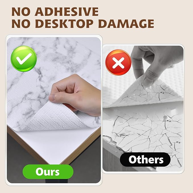 Shelf Liners for Kitchen Cabinets 12in x 30FT, Non Adhesive Drawer Liner Marble - Image 5