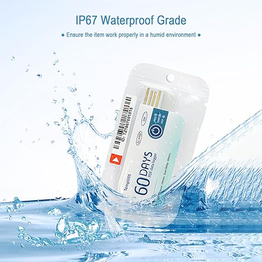 Tzone 50 Packs Single Use Temp Recorder Data Logger Temperature Logger USB - Image 3