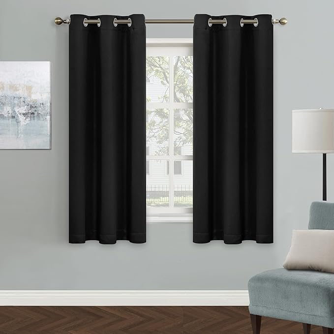 MYSKY HOME Grommet top Thermal Insulated Window Blackout Curtains, 42 x 63 Inch by MYSKYHOME