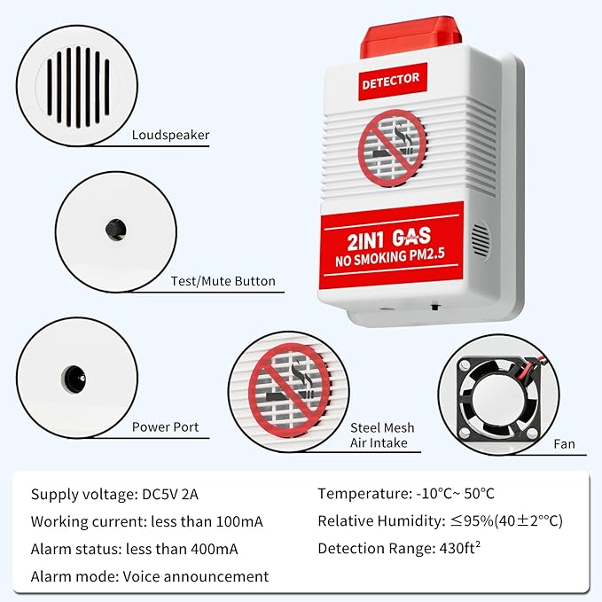 2-in-1 Smart Air Quality Monitor - Image 7
