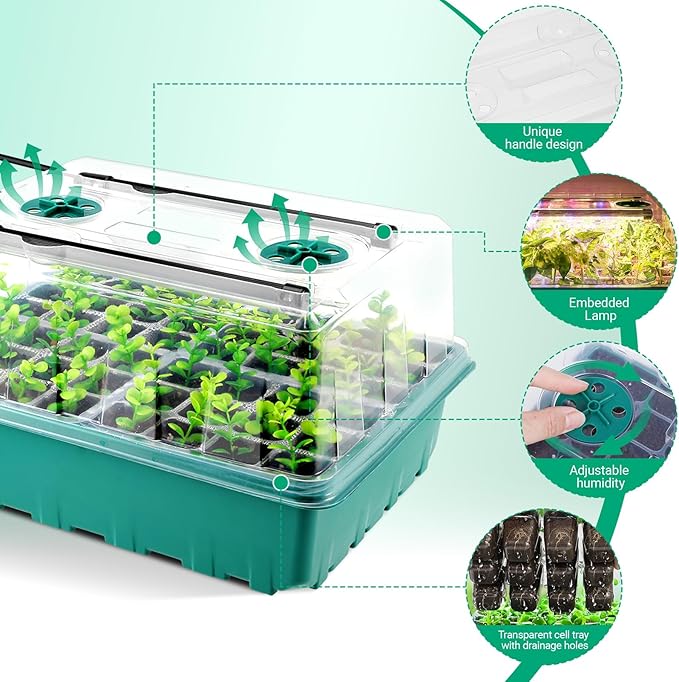 96 Cells Self-Watering Seed Starter Tray - Image 6