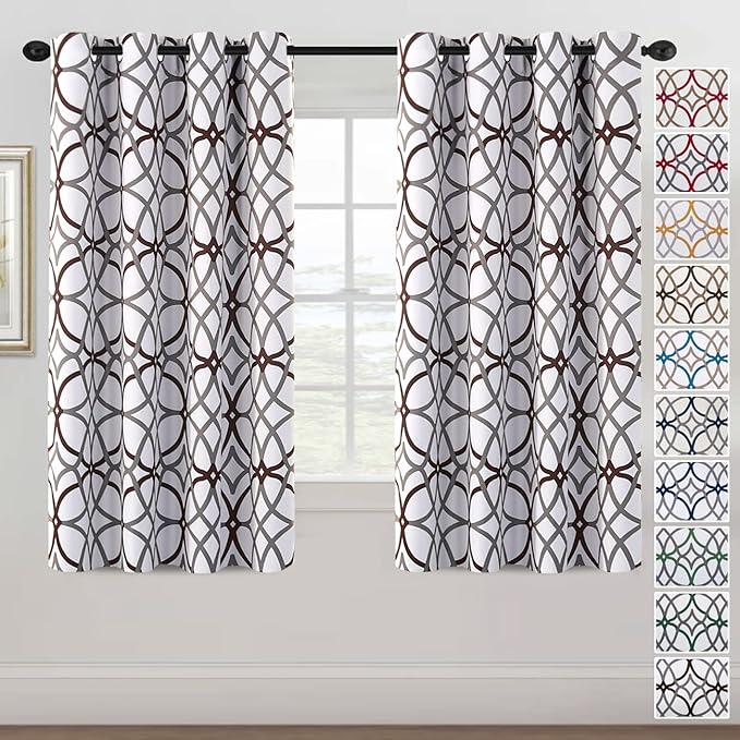 H.VERSAILTEX Blackout Curtains 63 inch Length 2 Panels Set Thermal Curtains & by HVERSAILTEX