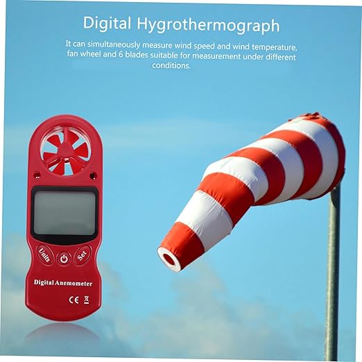 GLEAVI One Thermohygrometer Anemometer Accurate Temp Humidity Monitor Wind - Image 4