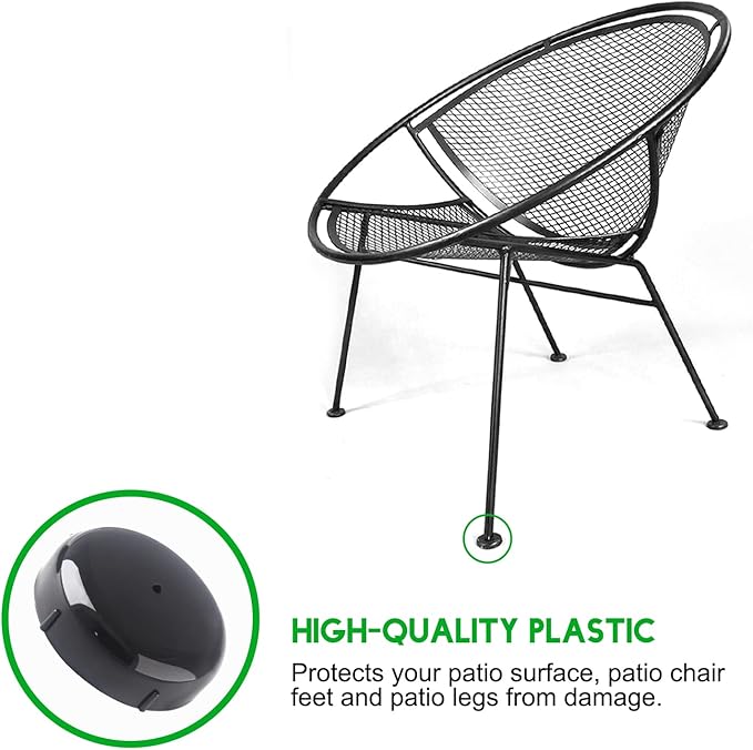 Biaungdo 24 Pack 1.5 Inch Wrought Iron Patio Furniture Feet, Patio Furniture - Image 3