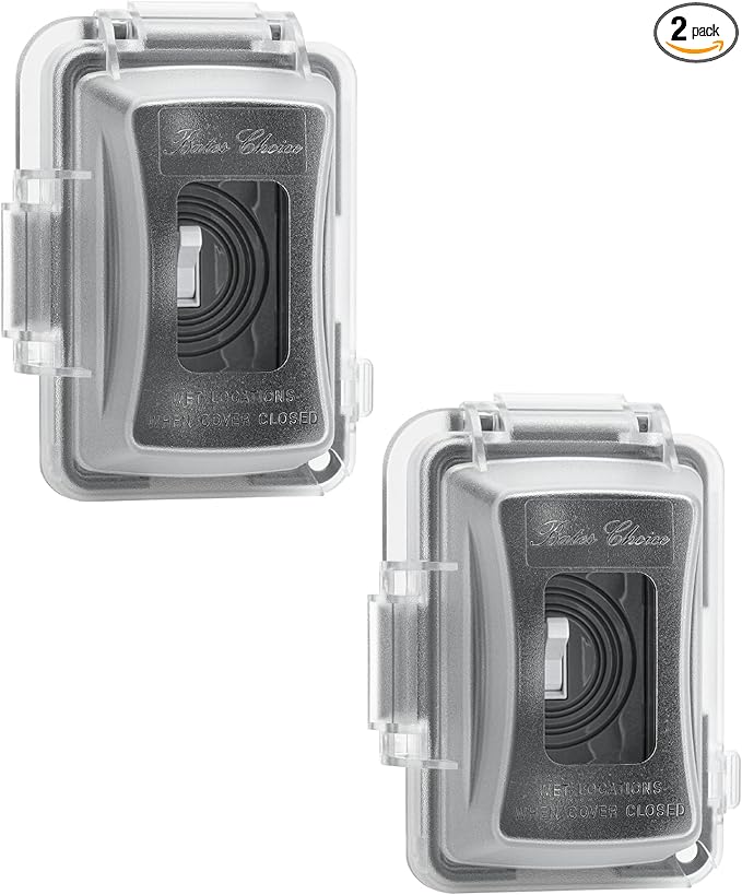 Bates Choice Weatherproof Electrical Outlet Cover, 2 Pack, Outdoor Outlet Cover by BatesChoice