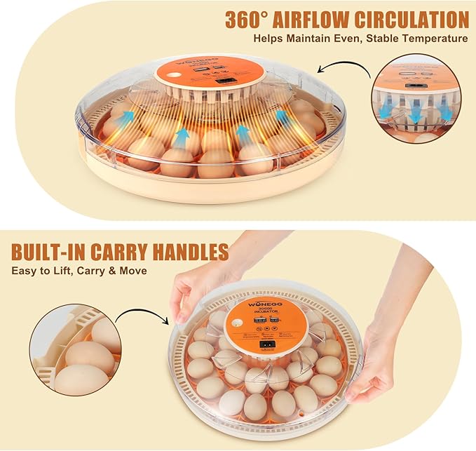 Core Max 30 Egg Incubator for Large-Batch Hatchers, Hands-On Control, Auto Egg - Image 6