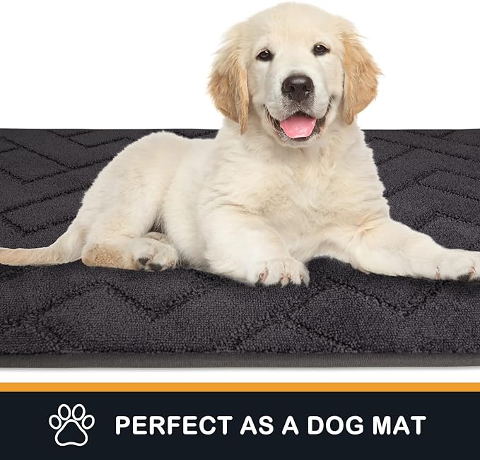 PURRUGS Dirt Trapping Door Mat 34" x 59", Non-Slip Machine Washable Entry Rug - Image 6