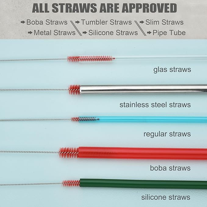 ALINK 8-Pack Red Bottle Brush Cleaner Set - Image 6