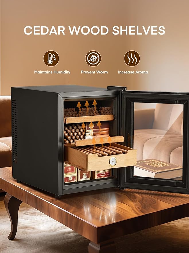 FOHERE Cigar Humidor Electric 33L - Image 5