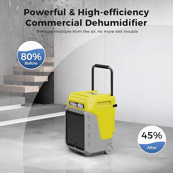 ALORAIR 170 Pints LGR Commercial Dehumidifier - Image 5